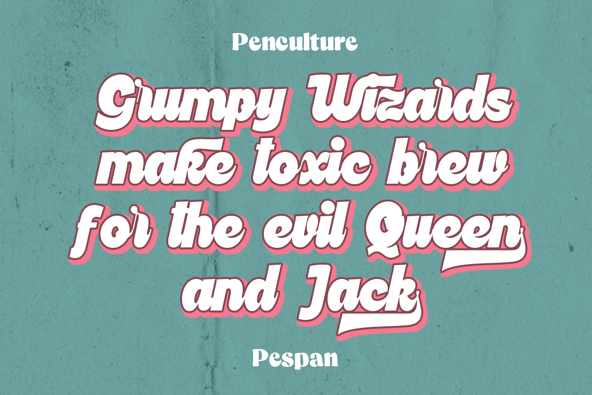 Pespan Retro Font, a Script Font by Pen Culture (Photo 11 of 12)