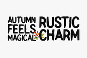 Golden Autumn Typeface, a Sans Serif Font by Seemly Fonts (Thumbnail 2 of 5)