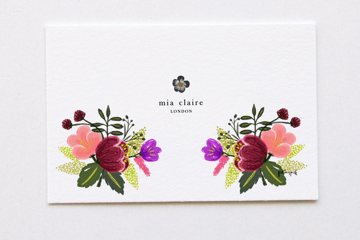 Mini Bouquet for Name Card, a Work Illustration by hellopop design (Photo 1 of 2)