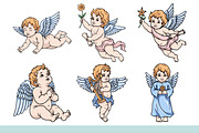 Baby Angel Illustration Set, an Illustration by Tekuni (Thumbnail 4 of 13)