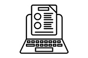 Assignment Line Icon, an Outline Icon by Pexelpy (Thumbnail 1 of 2)