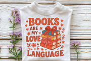 Books Are My Love Language PNG, an Illustration by CraftArtStudio (Thumbnail 2 of 4)