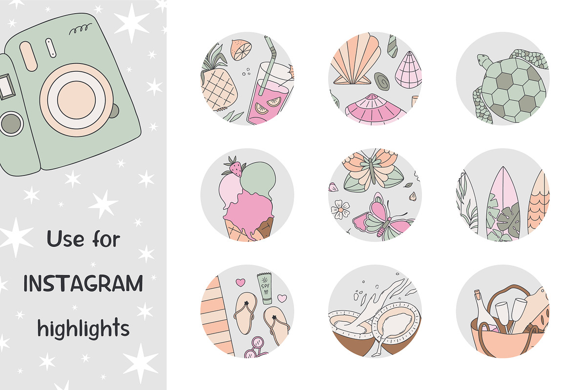 Vacay all the way! AI, JPEG, PNG., an Illustration by Sentimental postman (Photo 9 of 16)