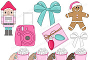 Joy Clipart, a Seasonal Illustration by GlamArtZhanna (Thumbnail 6 of 7)