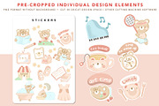 Teddy Bear timetable for kids, a Design Template by hanacrochetdesign (Thumbnail 9 of 9)