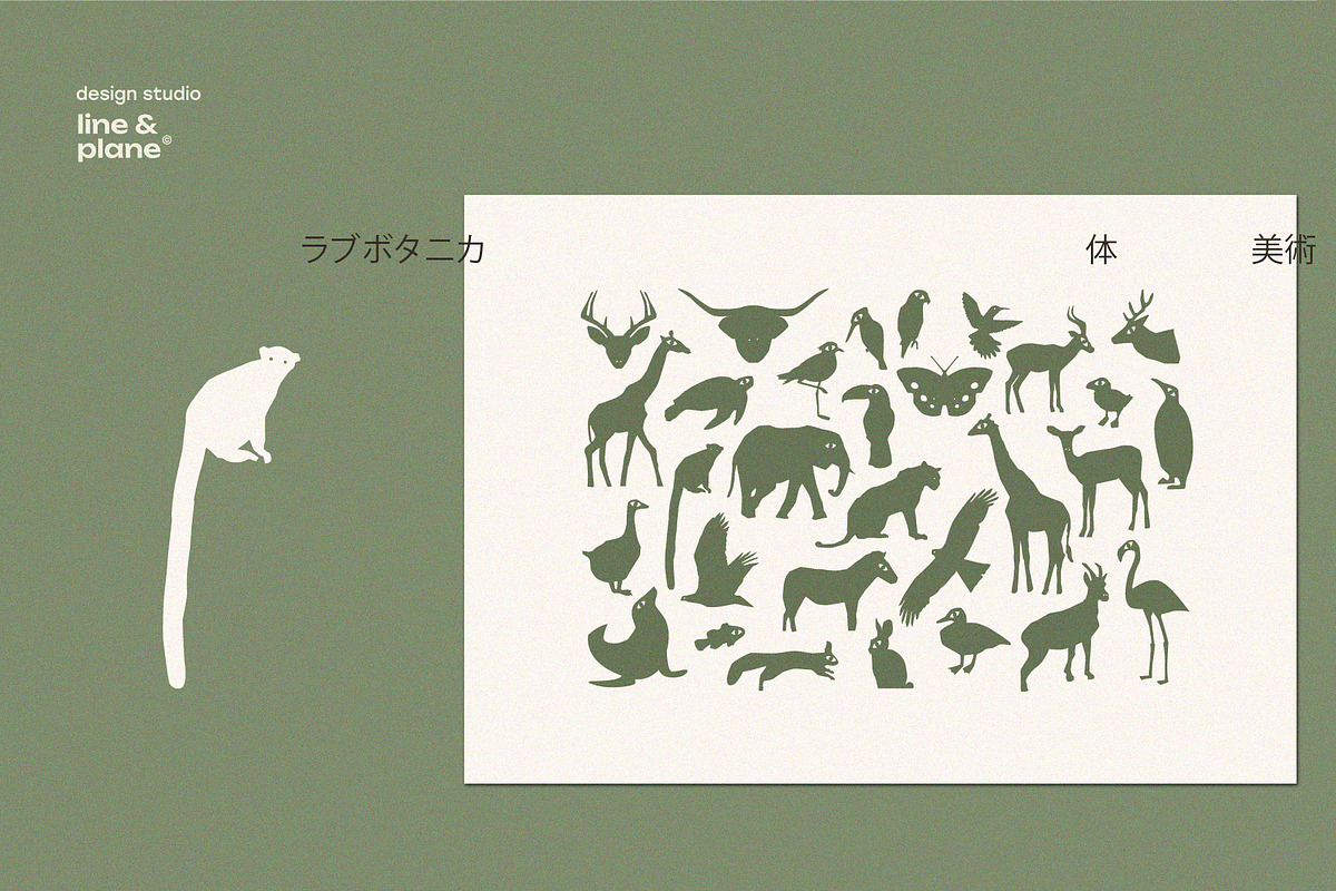 Wild Animals - 30 Vector Shapes, an Object Graphic by line & plane (Photo 7 of 8)