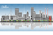 Dublin Ireland city skyline with col, an Illustration by Booblgum (Thumbnail 2 of 3)