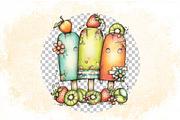Watercolor Summer Beach Clipart Bund, an Illustration by SVGArt (Thumbnail 7 of 9)