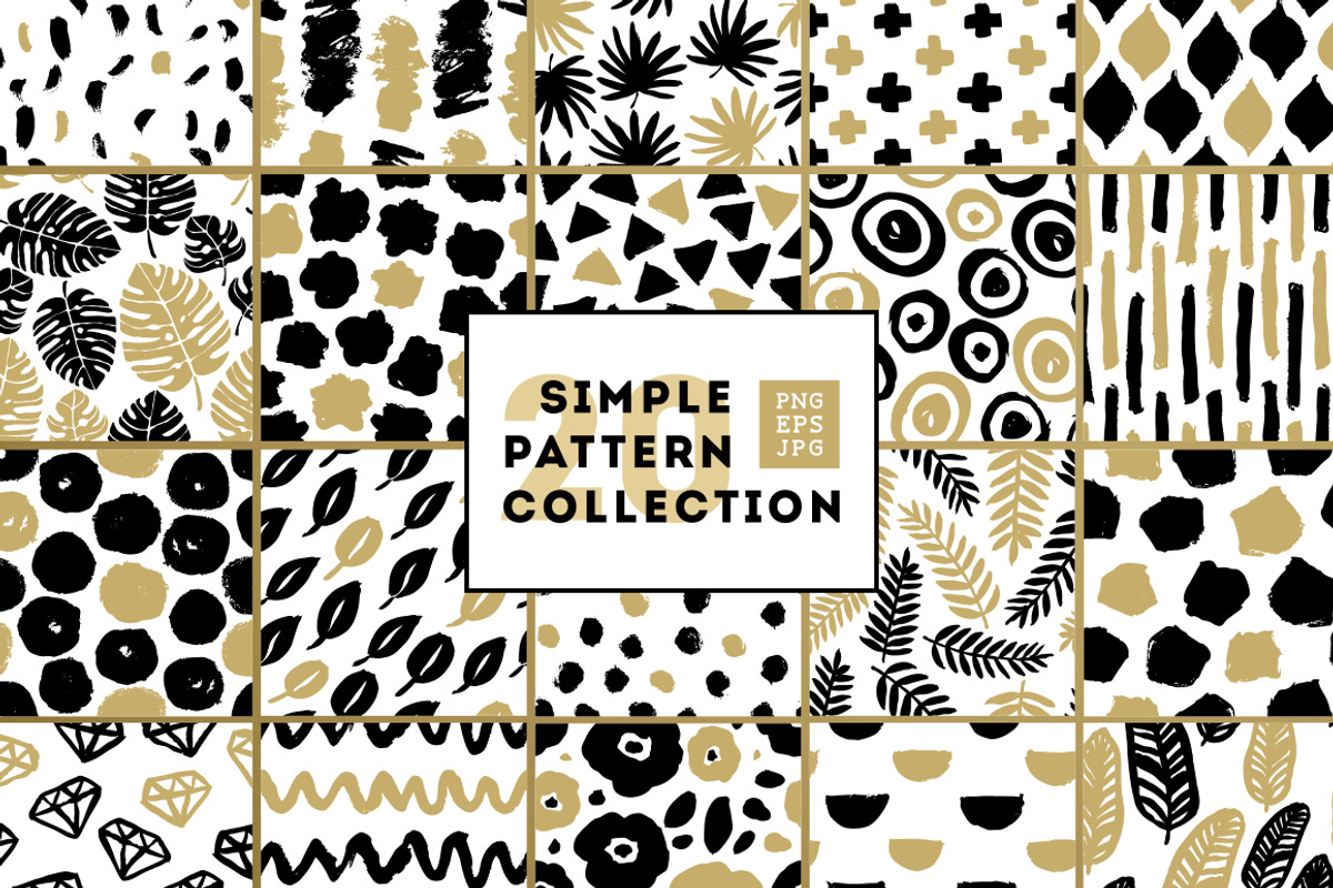Simple patterns collection, a Pattern Graphic by adehoidar (Photo 1 of 5)