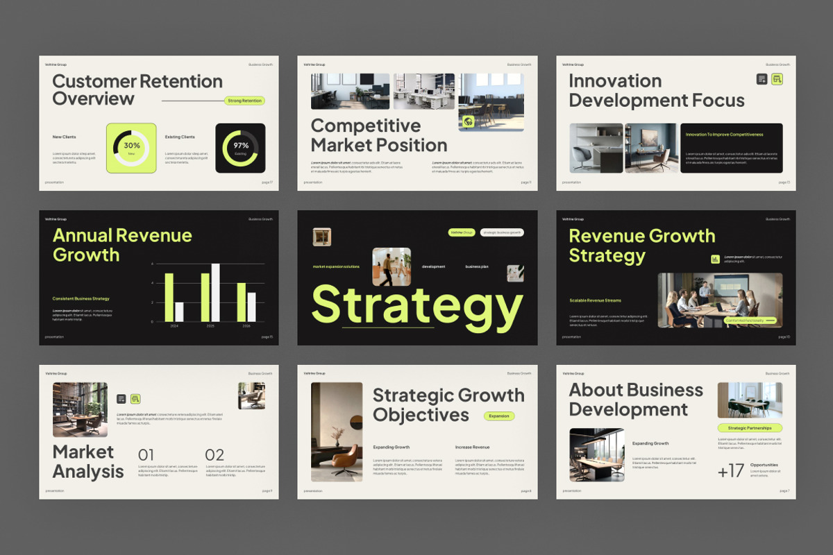Business Development PowerPoint, a Presentation Template by Loin Studio (Photo 3 of 4)