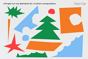 75 Christmas collage elements, an Object Graphic by Debar's Shop (Thumbnail 7 of 8)