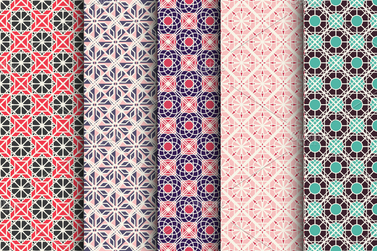 Moroccan Seamless Patterns, a Pattern Graphic by dacascas (Photo 2 of 5)