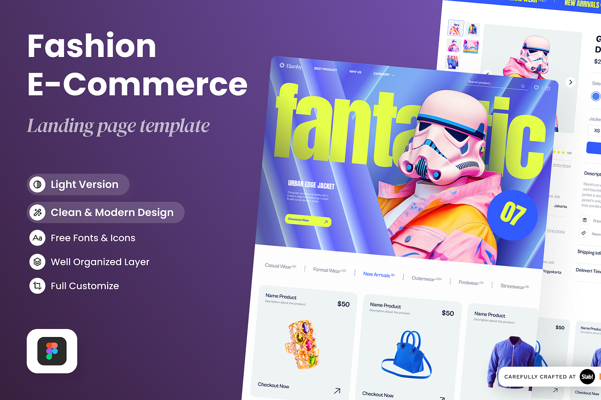 Elamby - Fashion E-commerce, a Landing Page Template by SLAB! Design (Photo 1 of 4)