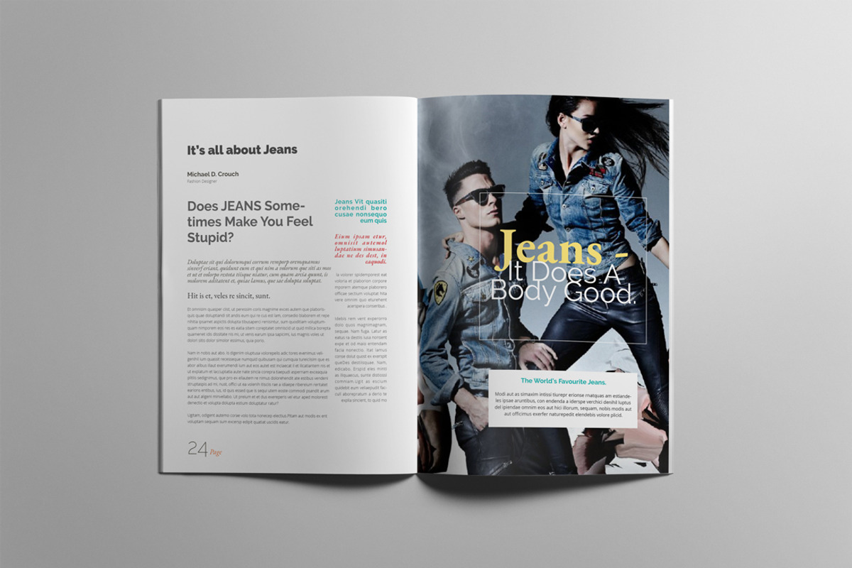 Fashion Magazine Template Design, a Magazine Template by Swayang (Photo 13 of 15)