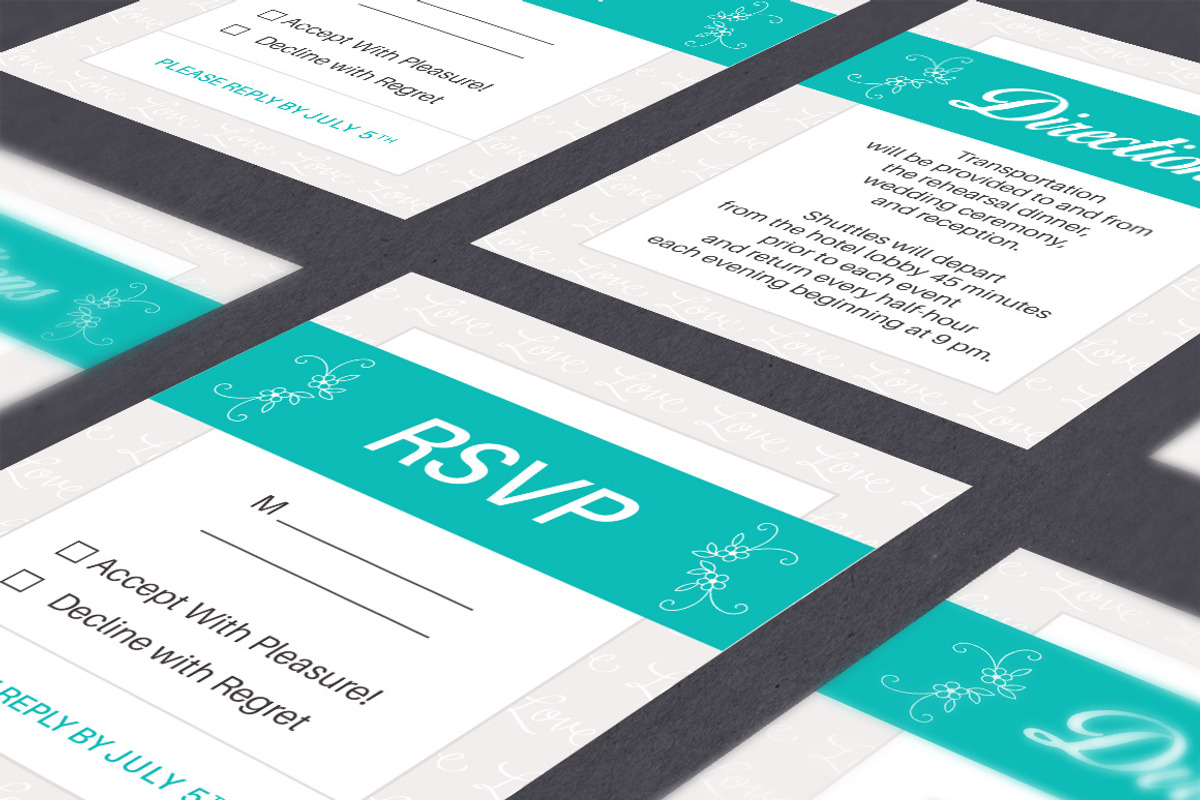 Wedding Set - Invitation & Branding, an Invitation Template by Elegrad Design Agency (Photo 7 of 8)
