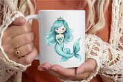Cute sea world Mermaid clipart, an Illustration by designcity5 (Thumbnail 3 of 5)
