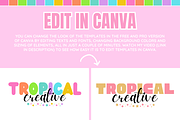 Colorful Logo Template - 3 Versions, a Branding & Logo Template by SunshineStudioBoutique (Thumbnail 4 of 10)