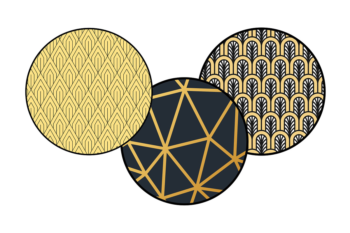 ART DECO Pattern Golden Collection, a Pattern Graphic by LoveDesignShop (Photo 4 of 7)