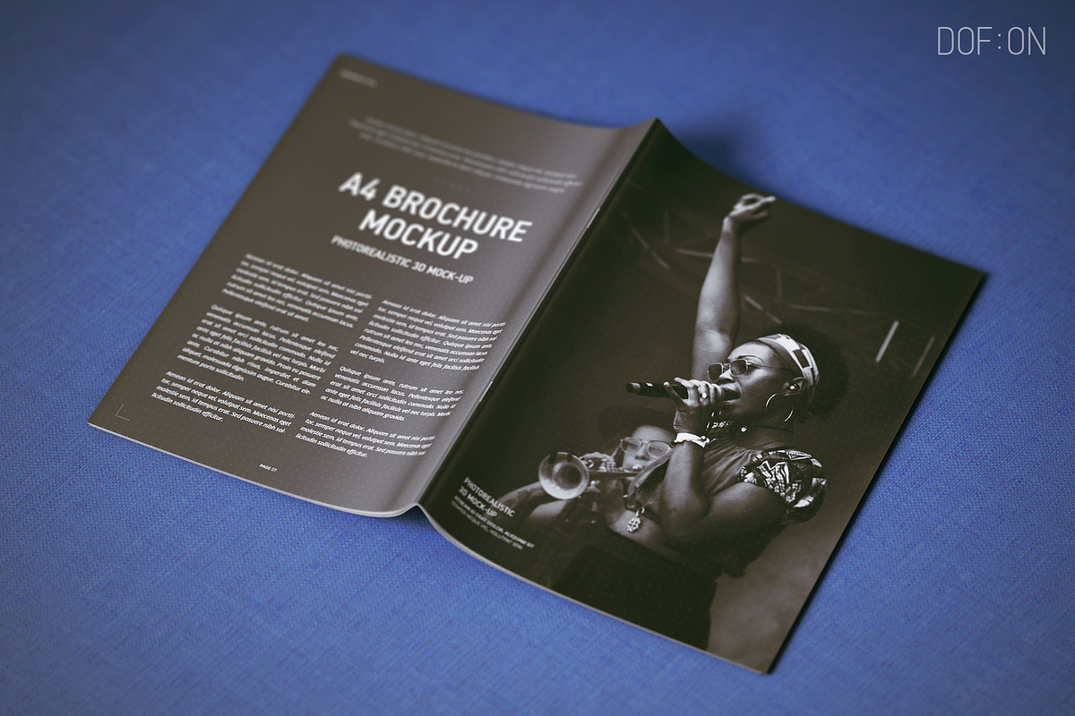 A4 Magazine | Brochure Mock-up, a Books & Magazine Mockup by WebAndCat (Photo 27 of 32)