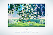 Spring landscape (SET illustration), a Food Illustration by Countryside life (Thumbnail 6 of 10)