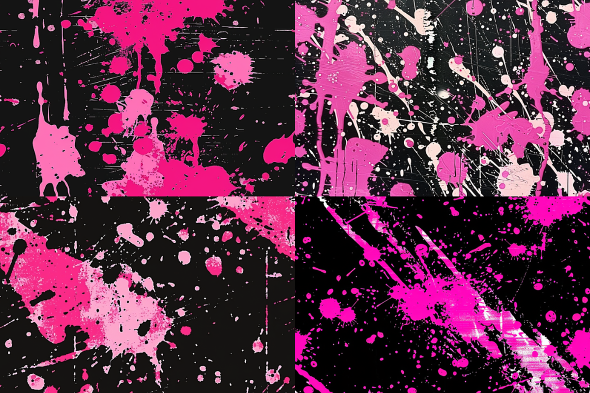 Pink Paint Splatter Seamless Pattern, a Pattern Graphic by PrintablesByFranklyn (Photo 3 of 6)