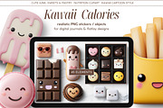 Kawaii Calories PNG Objects, an Object Graphic by Iconogenic (Thumbnail 1 of 6)