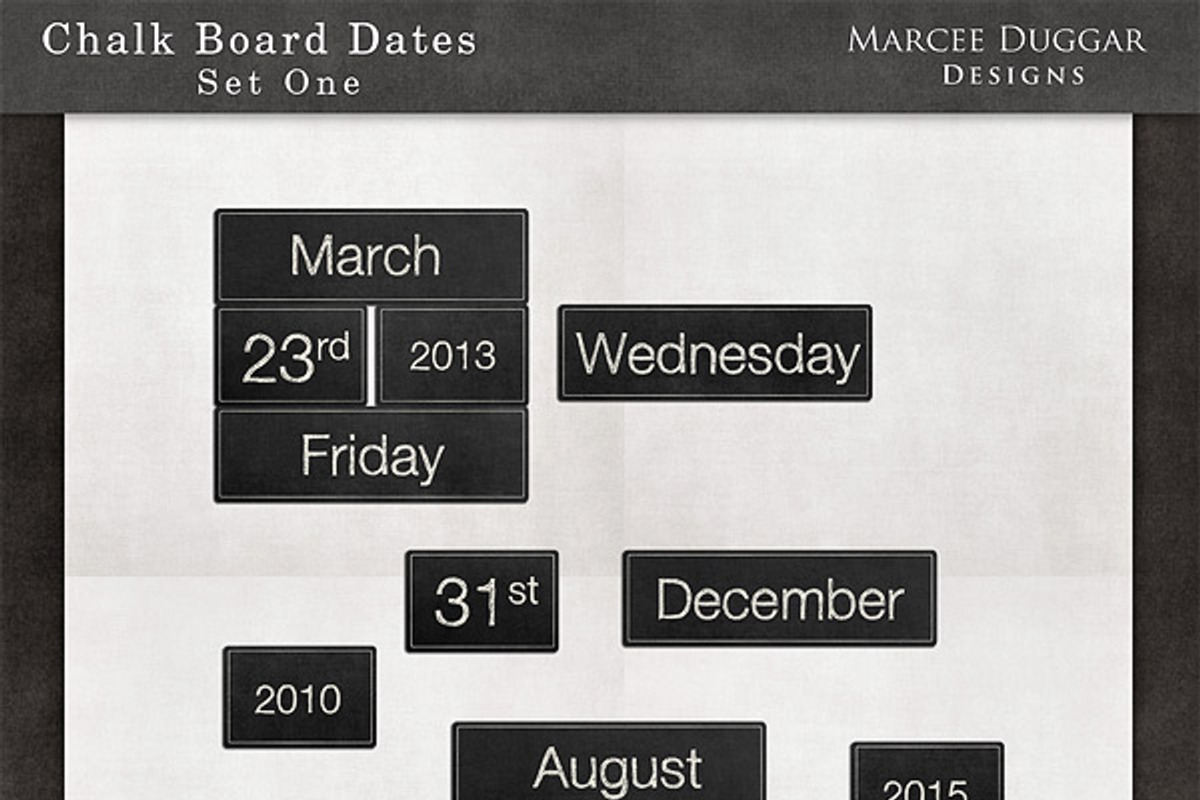 Color Chalk Board Labels preview 3