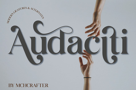 Audaciti | Retro Serif Typeface, a Serif Font by MchCrafter