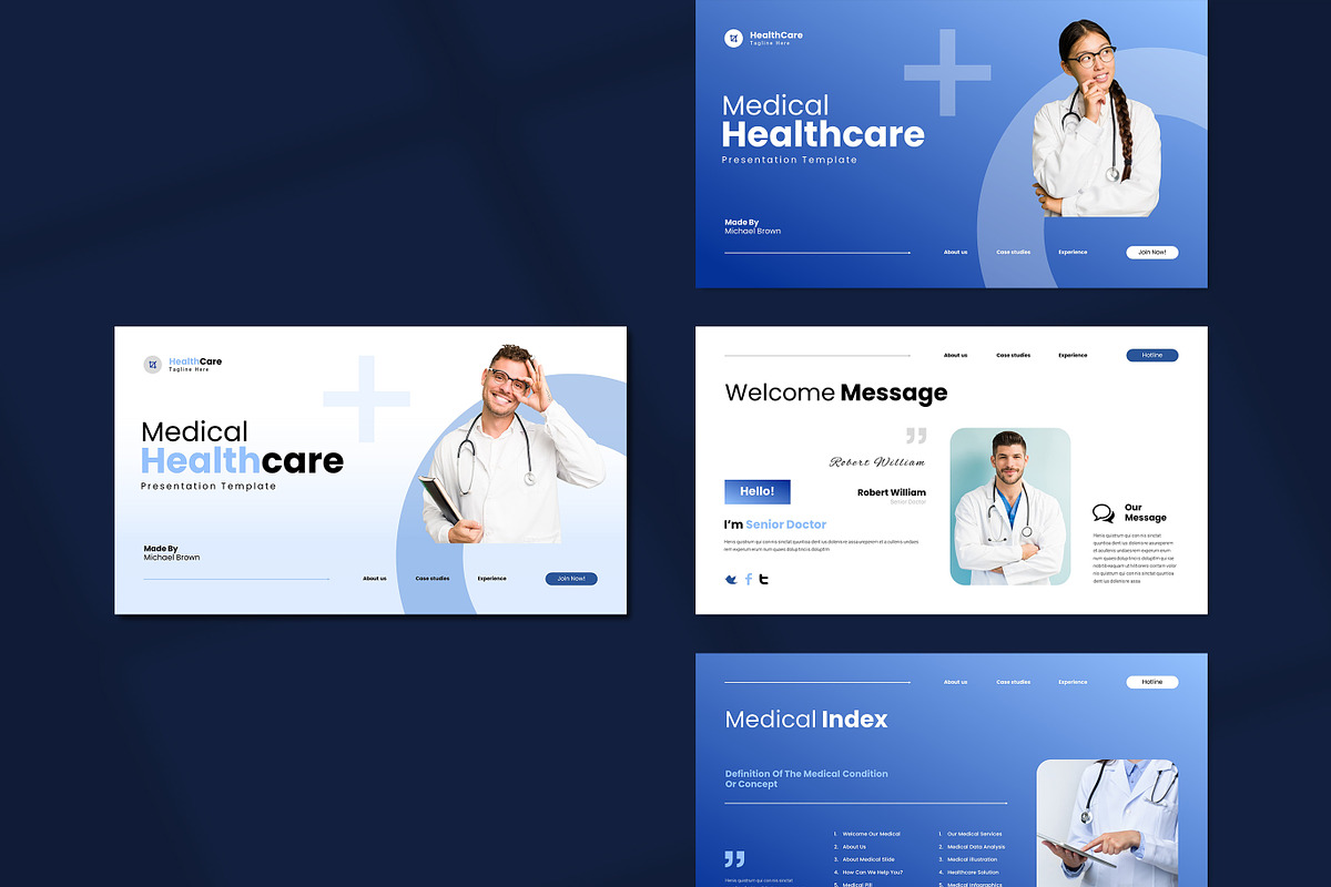 Medical Healthcare Template ( PPTX ), a Presentation Template by TemplateFolio-Shop (Photo 3 of 7)