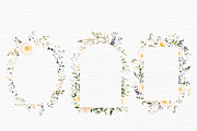 Wildflower frame corners clipart, a Decorative Illustration by Invite to Clipart (Thumbnail 2 of 9)