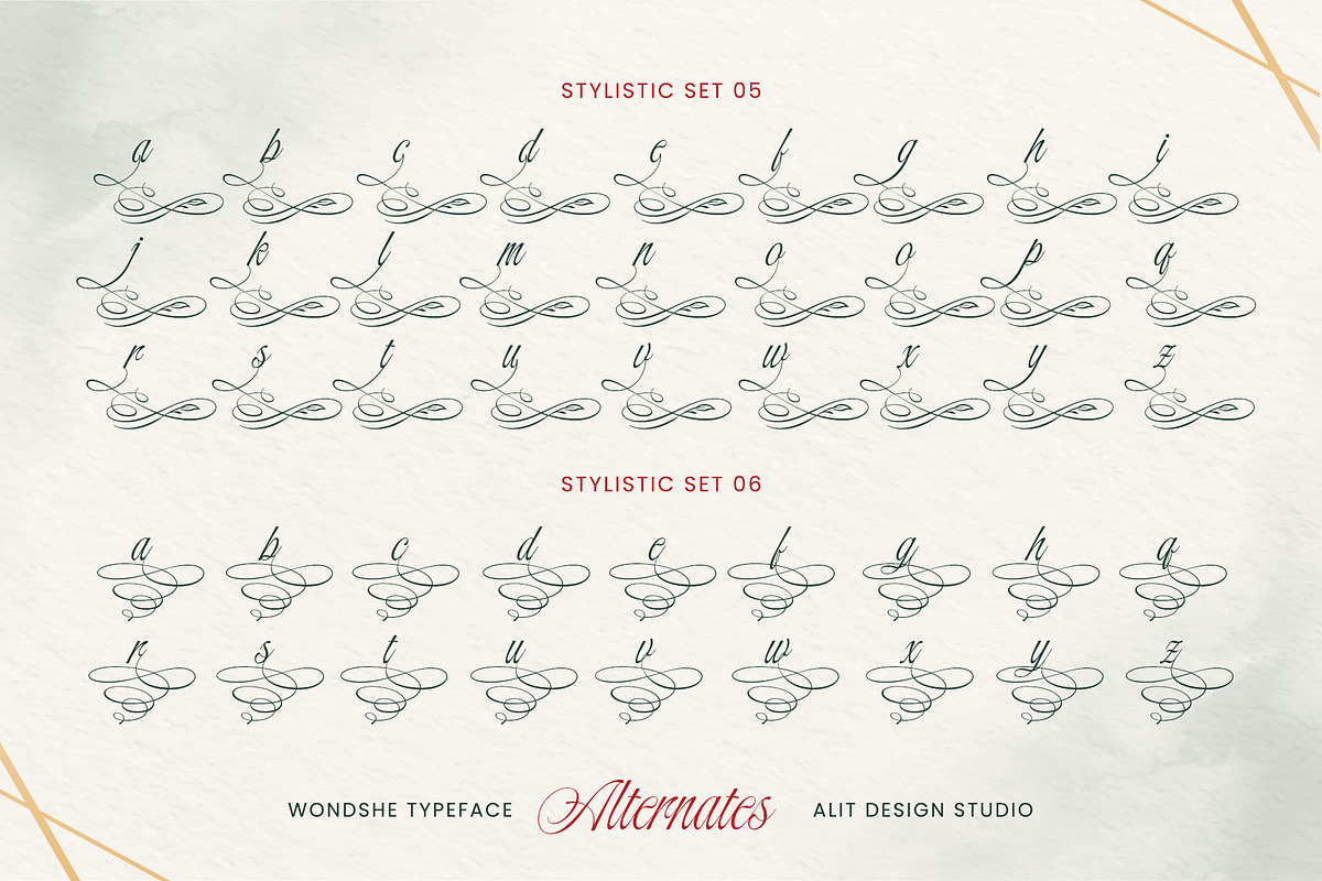 Wondshe Typeface, a Script Font by alit design (Photo 9 of 20)
