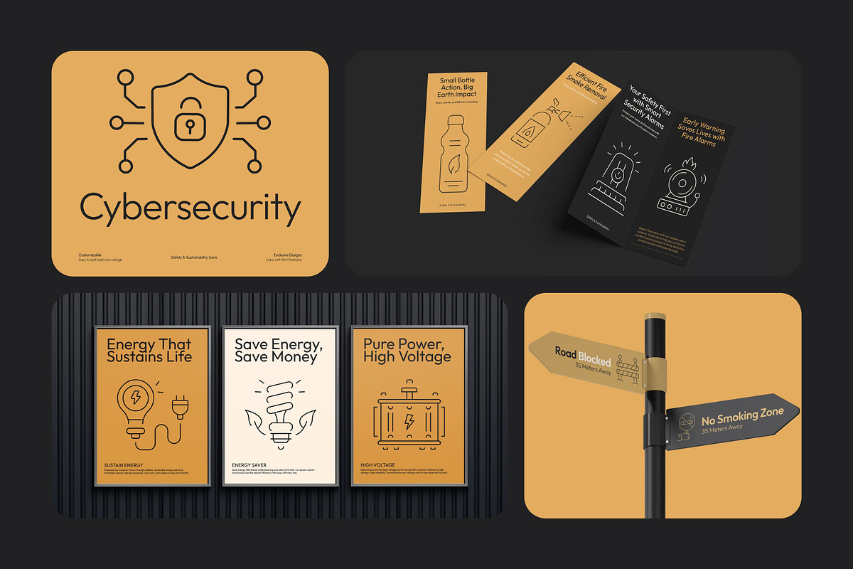 Safety and Sustainability Icon Set, an Outline Icon by Prosymbols (Photo 4 of 8)