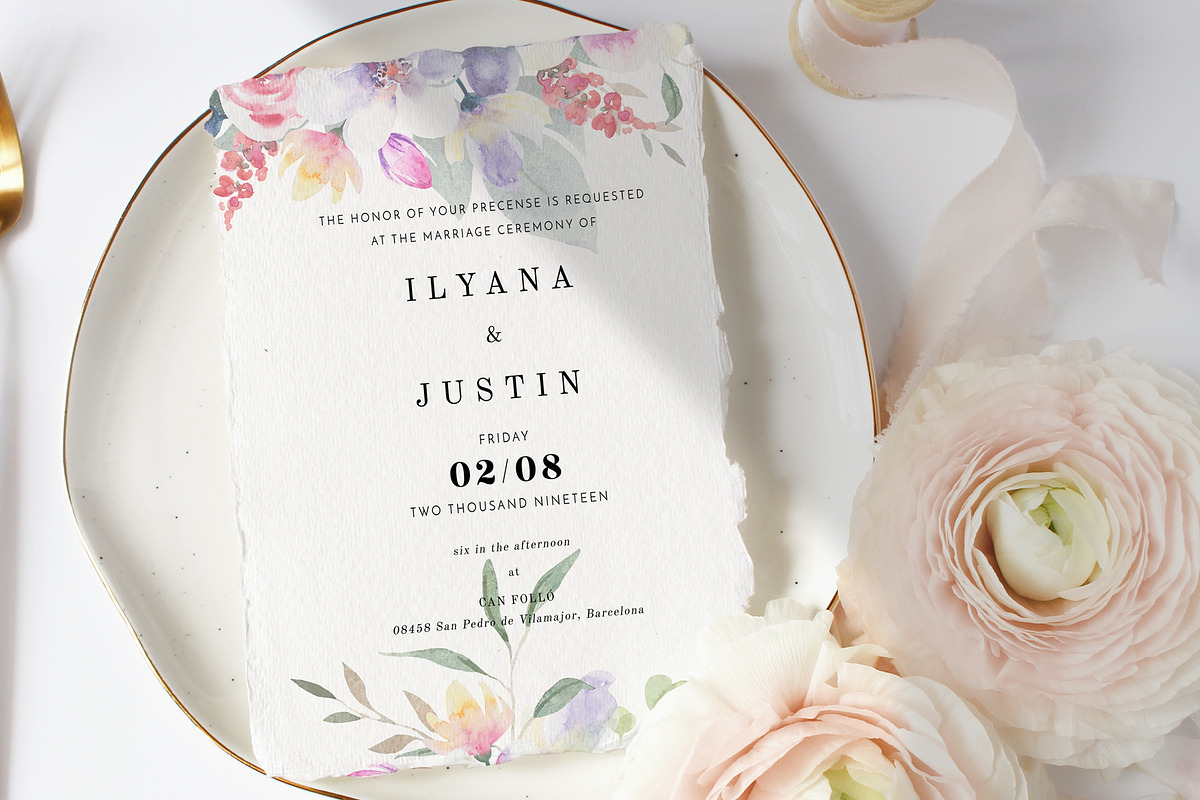 Watercolor floral collection, a Decorative Illustration by Vera●Suleimanova (Photo 9 of 18)