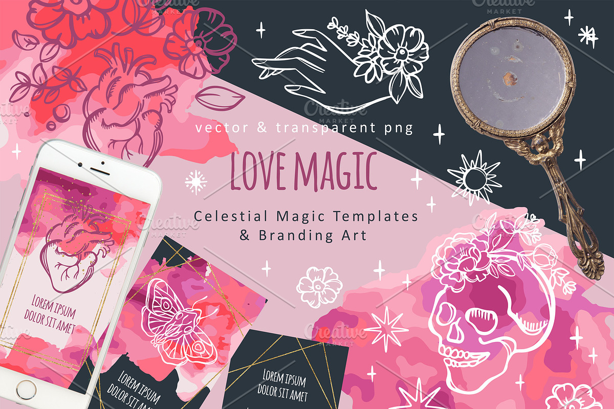LOVE MAGIC SOCIAL, a Social Media Template by FARAWAYKINGDOM (Photo 1 of 10)