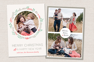 Christmas Card Template CC010, a Card Template by OtoStudio