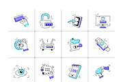 Animated Login Icons, a Duotone Icon by Vectors Market (Thumbnail 5 of 7)