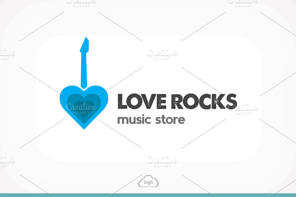 Love Rocks Logo Template, a Branding & Logo Template by Logo Heaven