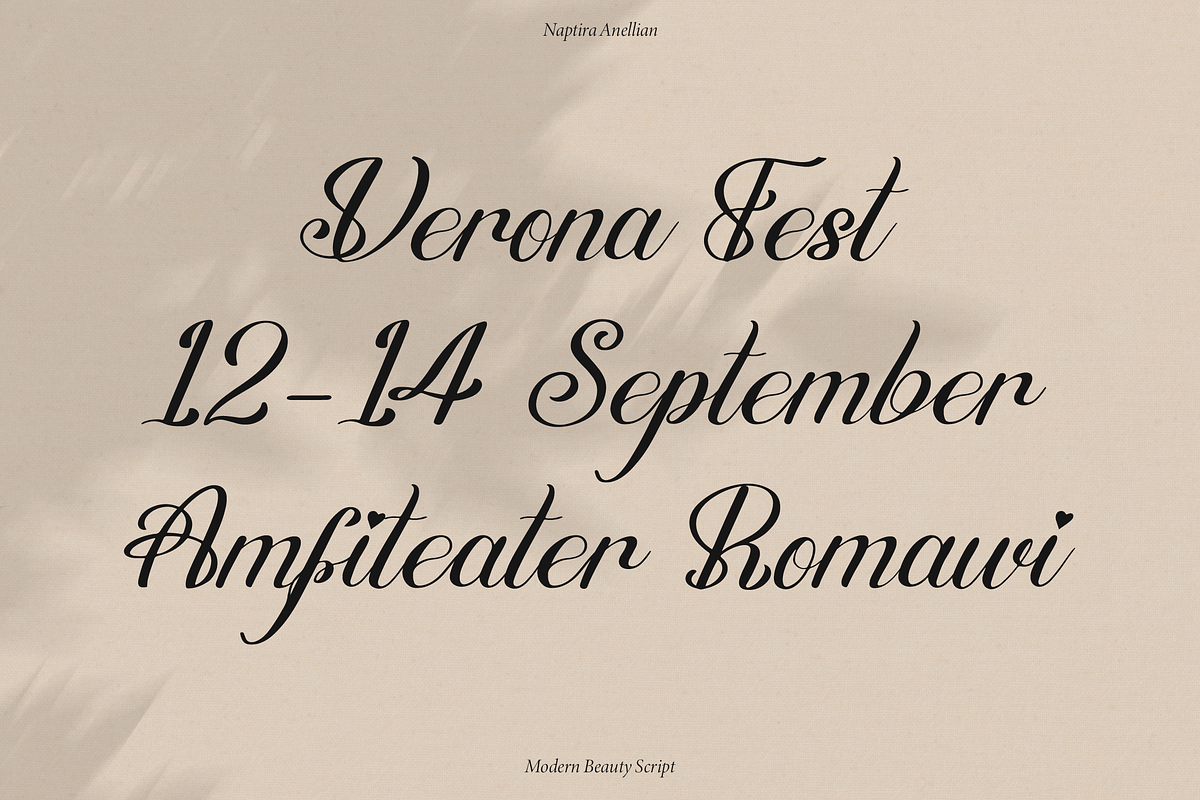 Naptira Anellian | Beauty Script, a Script Font by gracetype_studio (Photo 5 of 15)