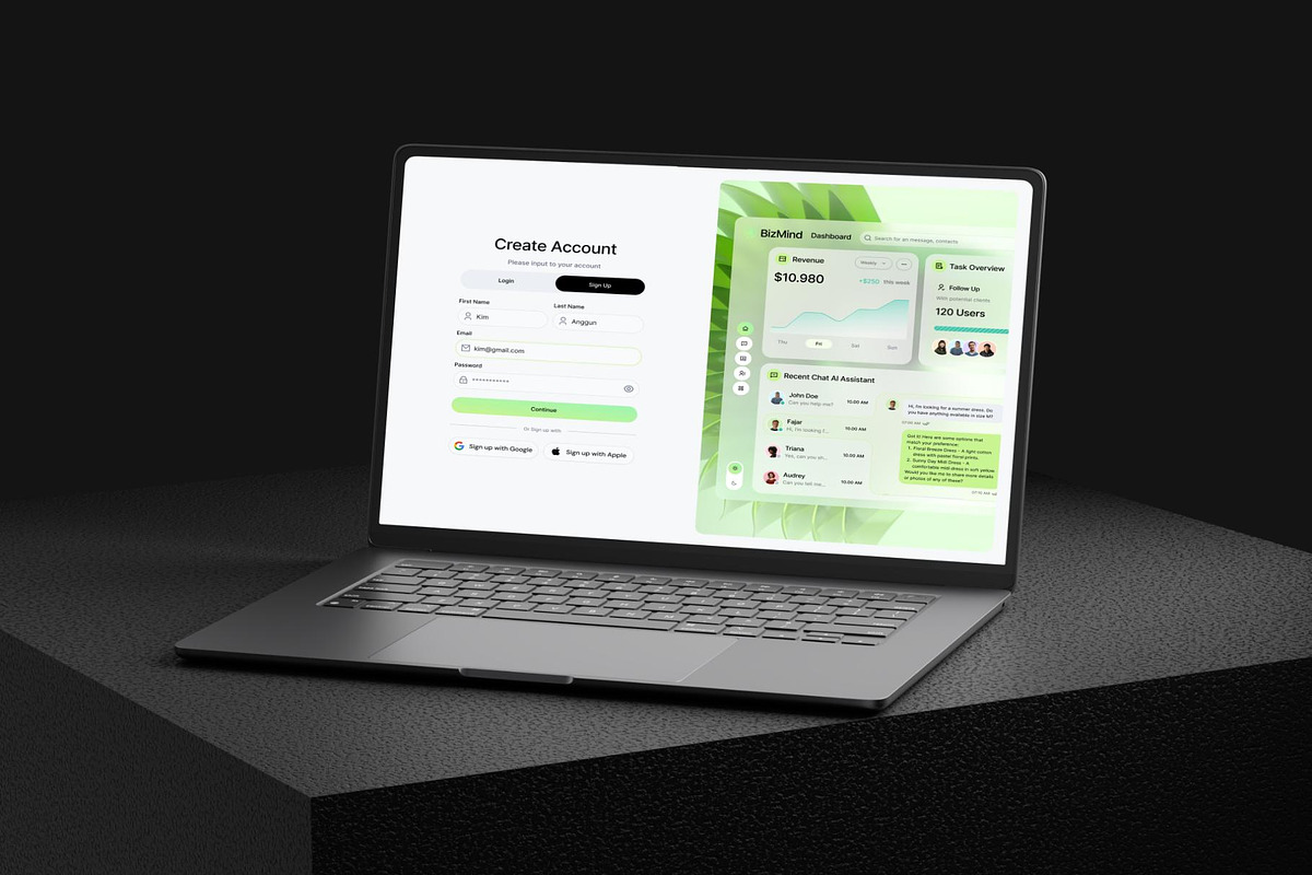 BizMind Business Assistant AI Power, an UI Kit Template by Creative Perspective (Photo 7 of 7)