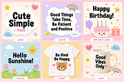 Cute Simple, a Slab Serif Font by Wow Magic (Thumbnail 5 of 6)