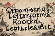 SumiBlossom - Japanese Art Font, a Script Font by HypeWorksCo (Thumbnail 10 of 13)