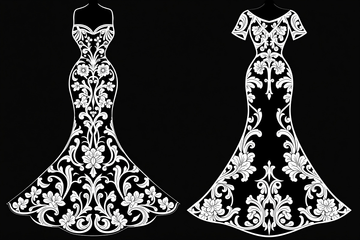 Fashion Dress Silhouette Bundle, an Illustration by BIPLOB EXPERT (Photo 19 of 21)