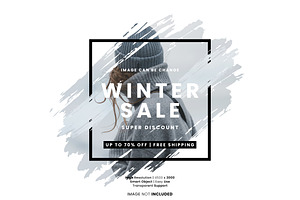 Wintersale Photo Effect Psd