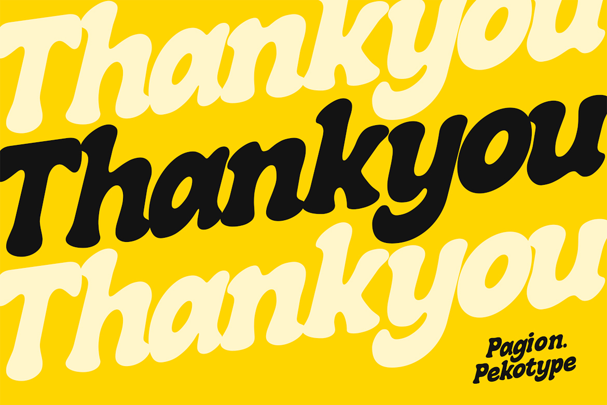 Pagion - Bold Stylish Script Font, a Script Font by Pekotype (Photo 16 of 16)