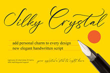 Silky Crystal Elegant Handwritten