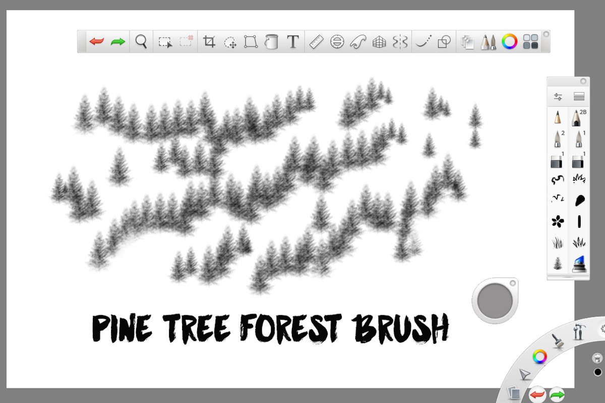 Foliage Brushes For Sketchbook Pro, a Brush Add-On by Komiksman's Digital Goods (Photo 2 of 5)