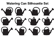 Classic Watering Can Silhouette Set, an Object Graphic by Creativeshirt (Thumbnail 1 of 3)