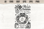 Stencil Christmas Holiday, a Seasonal Illustration by MARYCRAFTIRIA (Thumbnail 1 of 3)
