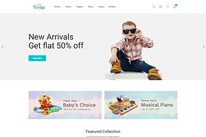 Kids Store HTML5 Template - Toyqo