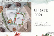Watercolor Christmas spirit clipart, a Decorative Illustration by Yuliya Derbisheva (Thumbnail 4 of 14)